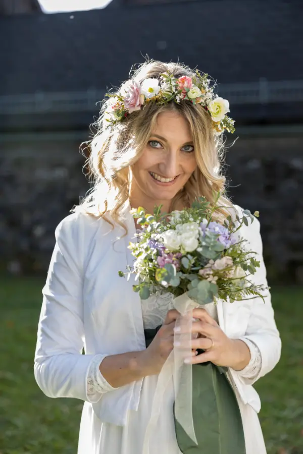 Brautkleid Detailaufnahme Hochzeit