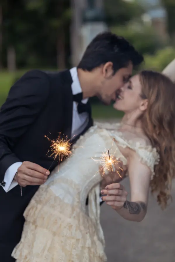 First Look Hochzeit Fotos